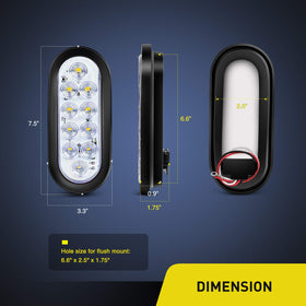 Nilight close-up of the 10 SMD LED array highlighting concentrated brightness and clear illumination