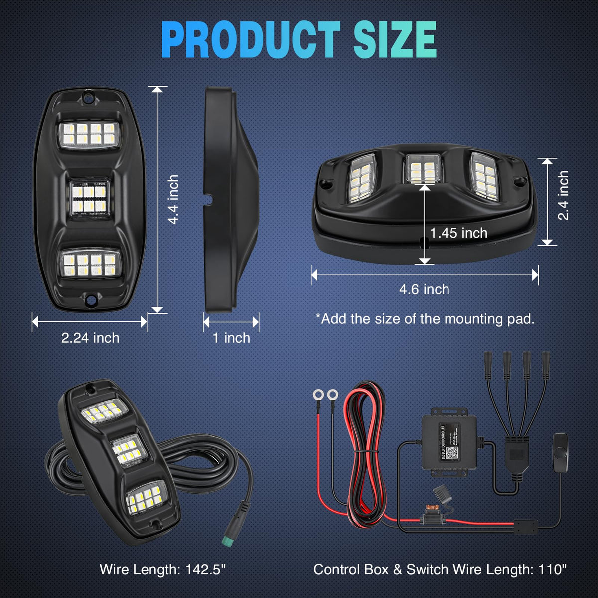 Nilight close-up of 22-LED array highlighting color precision and brightness benefit