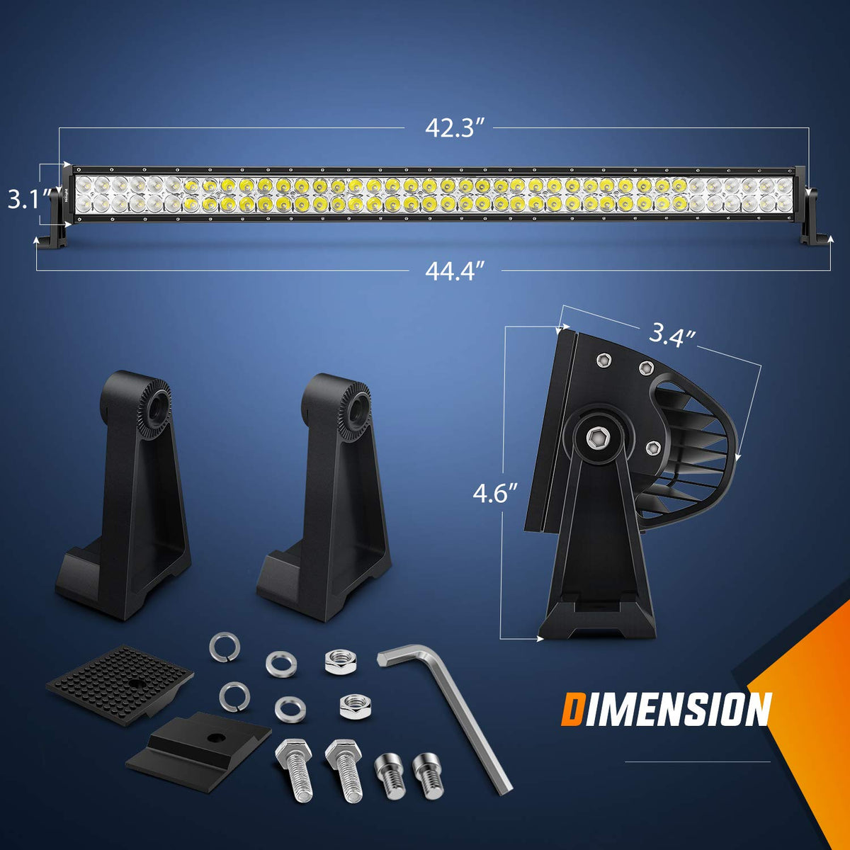 Nilight close-up of LED array highlighting powerful spot and flood emitters