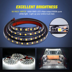 Nilight close-up of 5050-SMD LED chips highlighting bright output