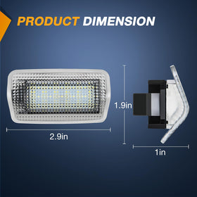 Nilight close-up of SMD LED chips and ABS lens for brighter, durable illumination