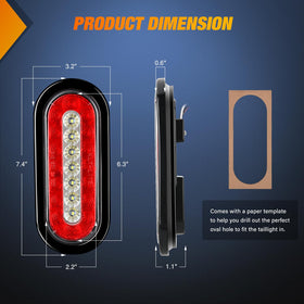 Nilight close-up of polycarbonate lens and 23 LED array for improved light reflection