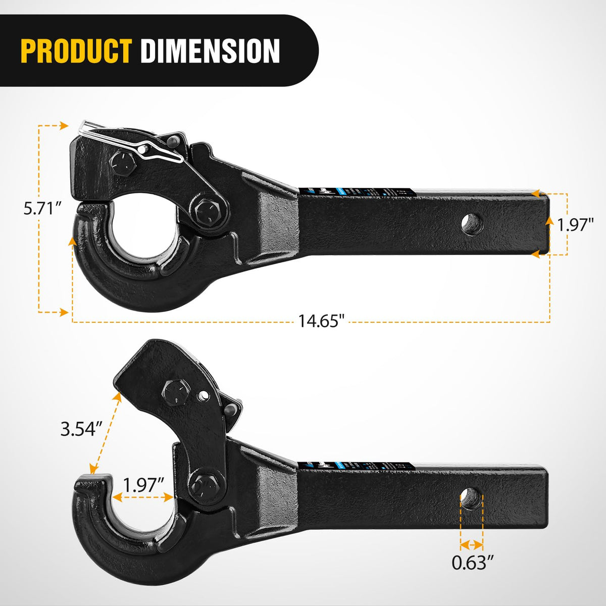 Nilight closeup of locking arm highlighting reliable lock-down safety
