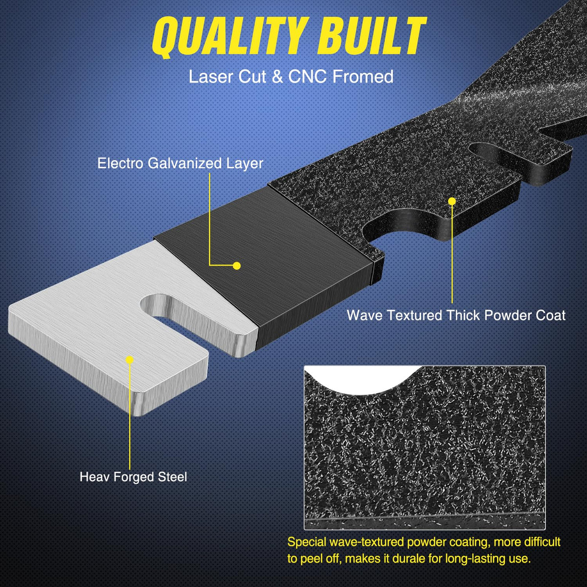 Nilight close-up of enlarged mounting hole showing compatibility with multiple screw sizes