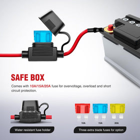 Nilight close-up of rocker switch with red and green lights for quick status checks
