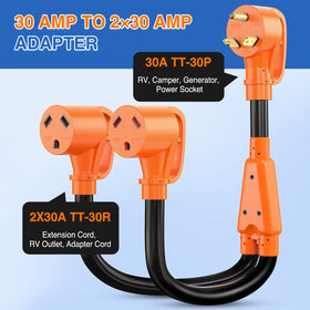 Nilight close-up of NEMA TT-30P plug highlighting secure connection and durable molding