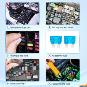 Nilight top view with color-coded amp ratings for fast identification