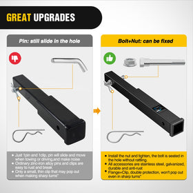 Nilight extender creating space from spare tire protecting bumper