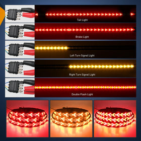 Nilight 4-pin flat connector and wiring for quick plug-and-play installation