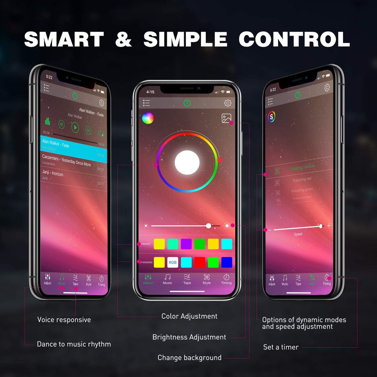 Nilight controller box and wiring layout demonstrating easy plug-and-play setup