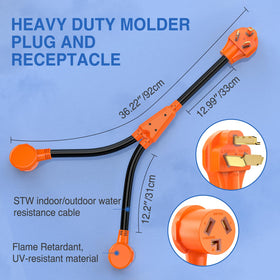 Nilight cord laid out showing 36 inch length and easy reach benefit