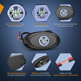 Nilight die-cast aluminum housing detail emphasizing heat dissipation and durability