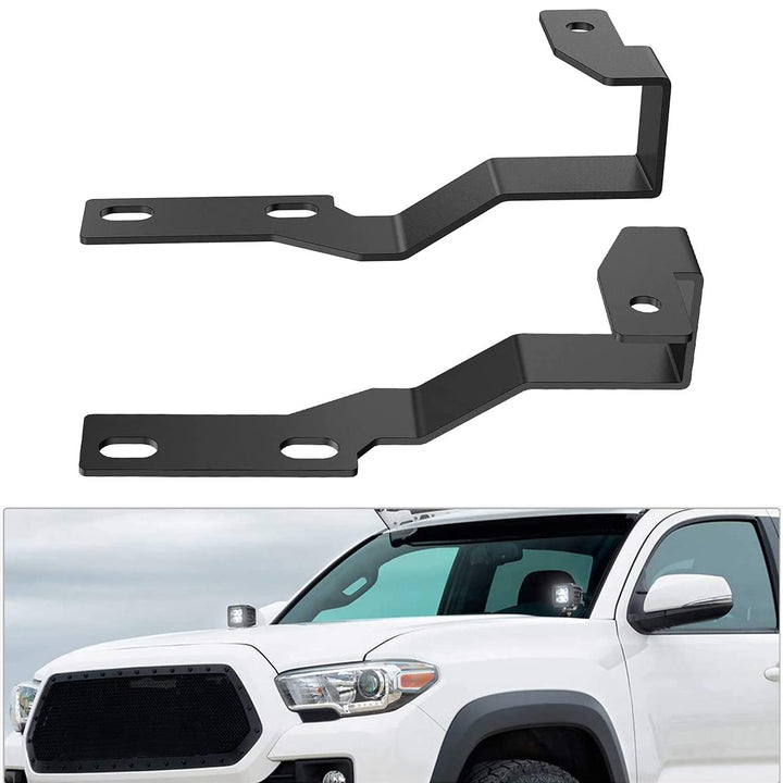 Nilight bracket front view showing fitment and sturdy mount benefit