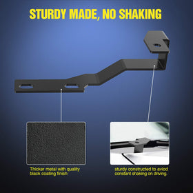 Nilight bracket mounted with pod light demonstrating improved side visibility