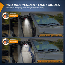 Nilight installed inside Jeep, delivers wide interior illumination for safer ingress