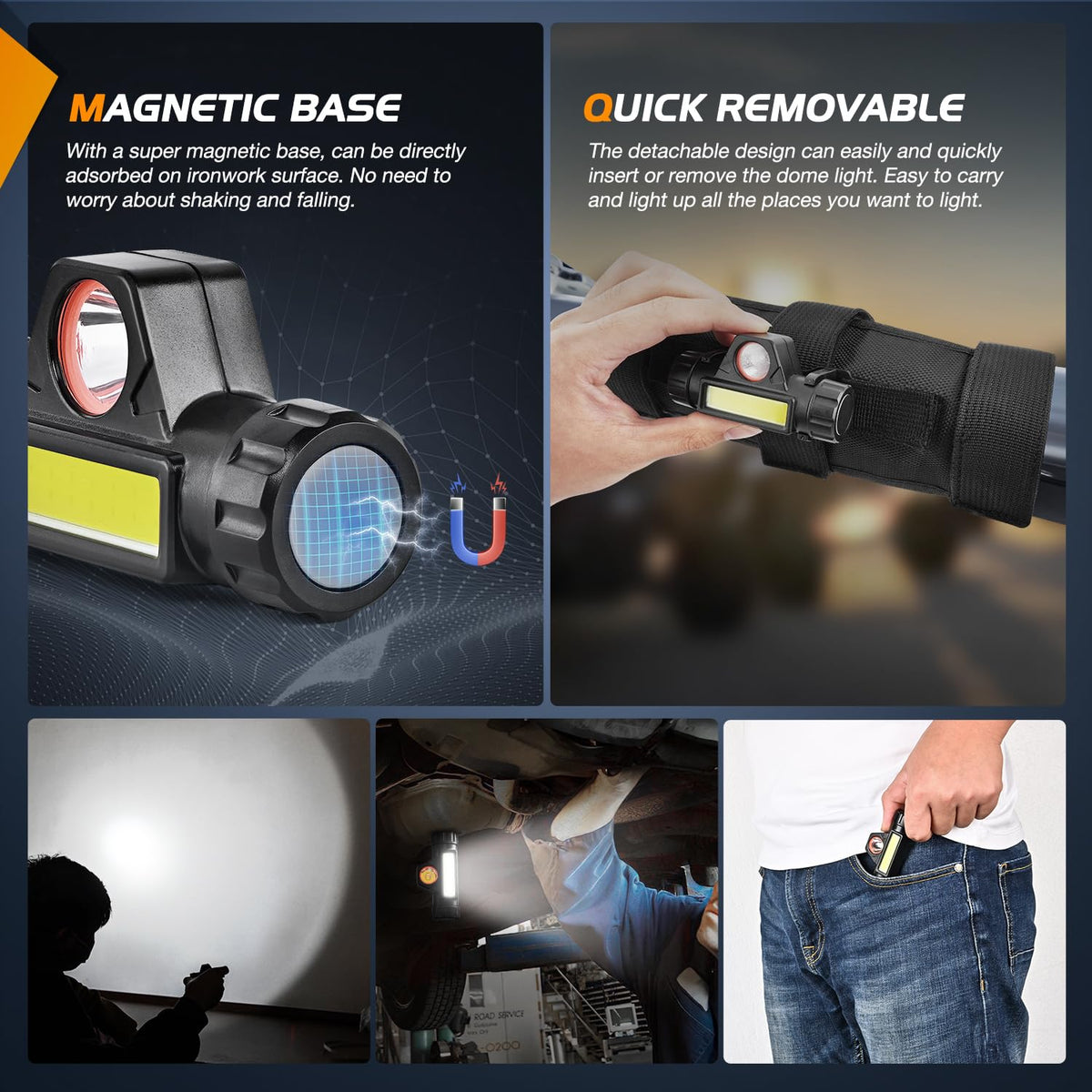 Nilight Velcro roll-bar mount wrapped on 2-4" bar for stable hands-free lighting