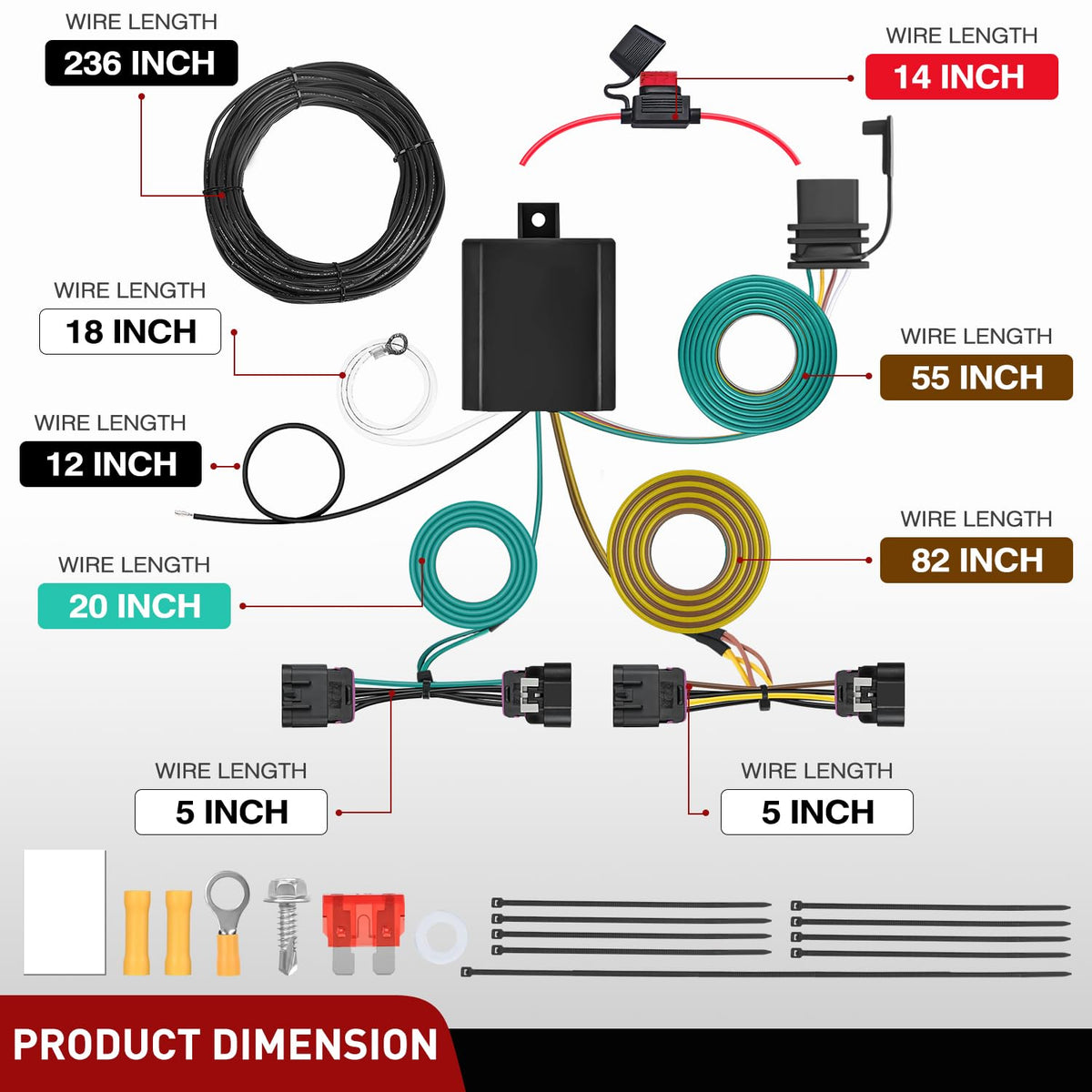 Nilight-equipped Durango towing trailer highlighting dependable light signals