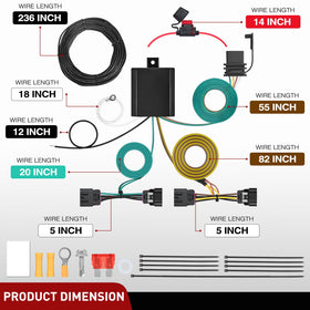 Nilight-equipped Durango towing trailer highlighting dependable light signals