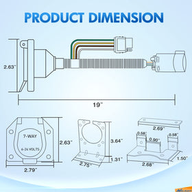 Nilight spring-loaded dust covers protecting connectors from moisture and debris