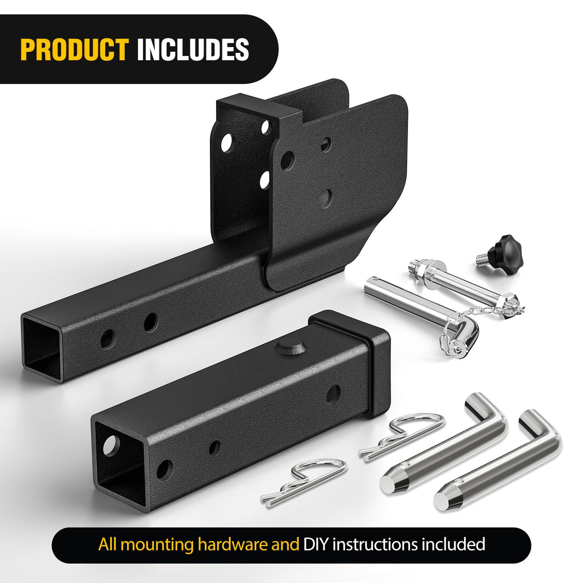 Nilight extender hinge close-up showing robust welds and durable hardware