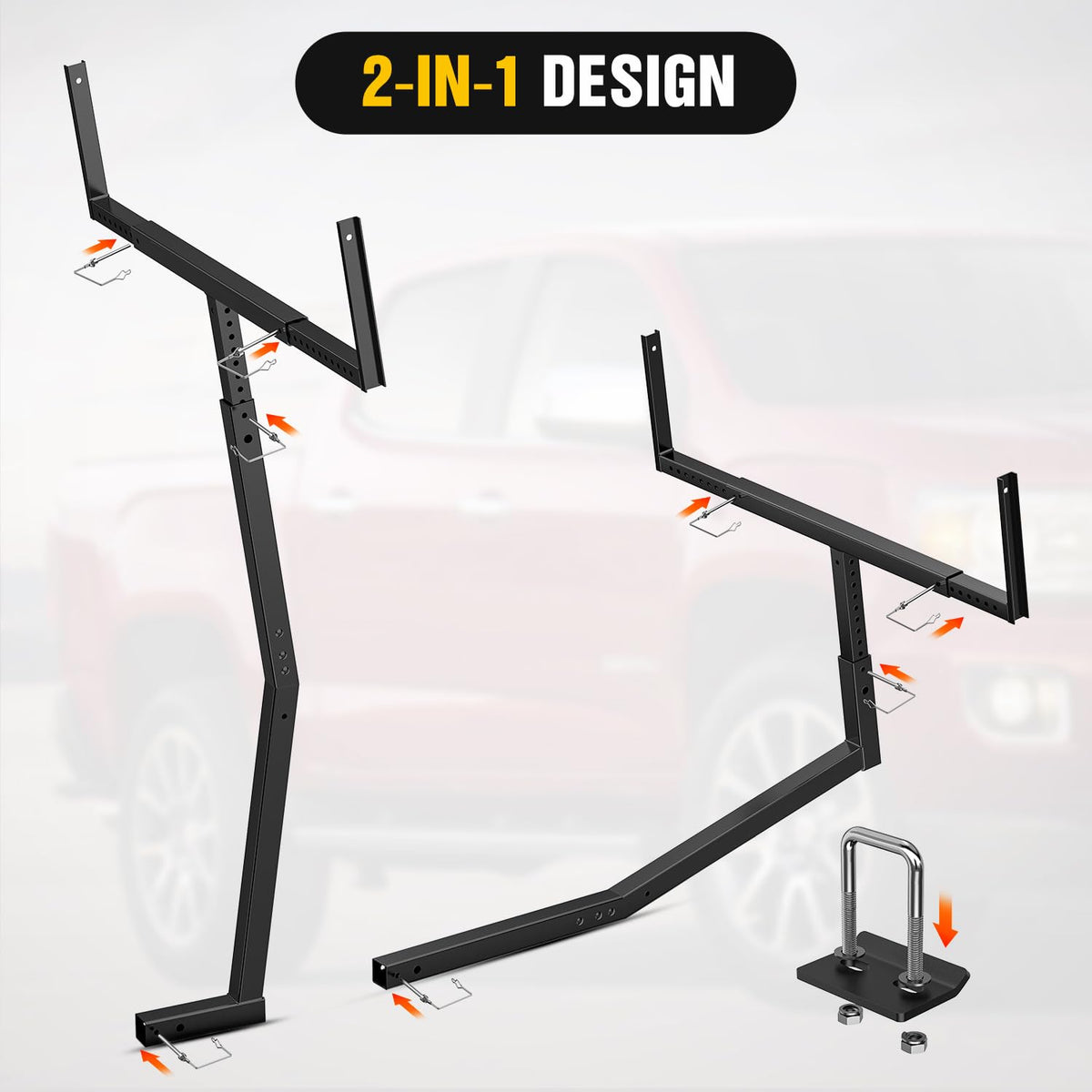 Nilight detail of adjustable arms showing customizable width and length