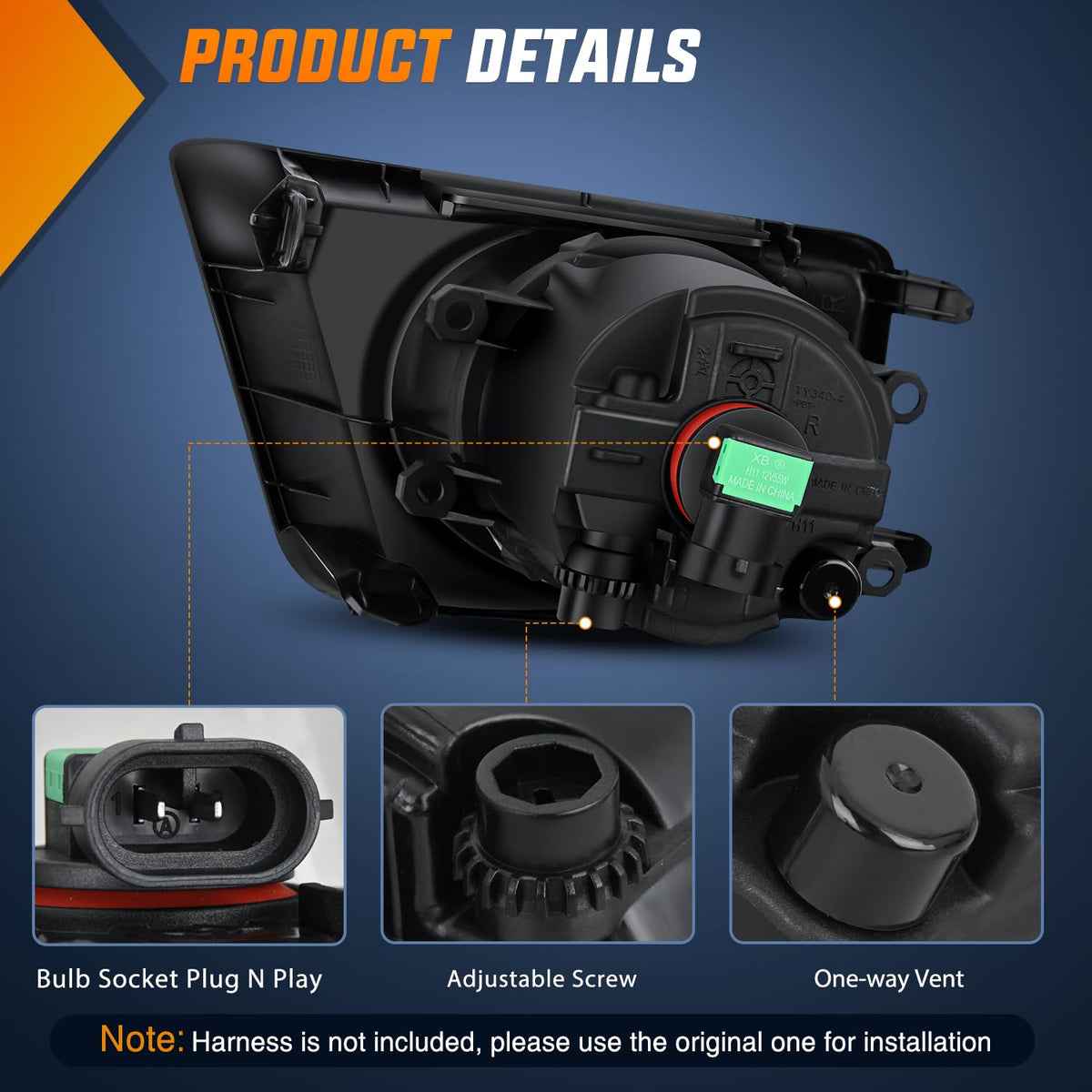 Nilight housing seal detail blocking moisture and dust for durability