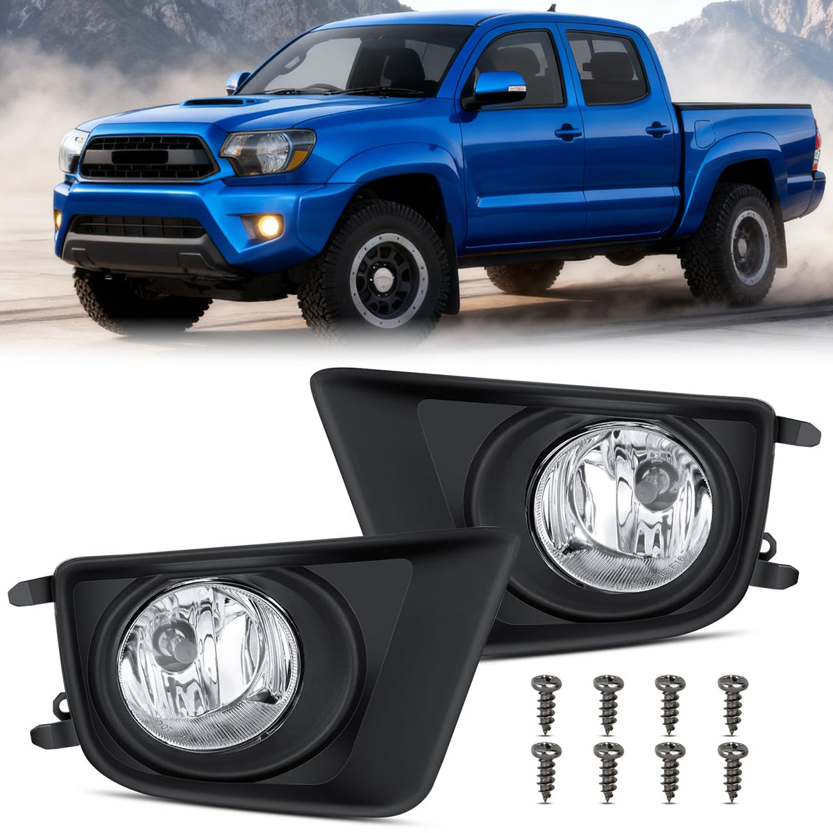 Nilight front assembly for Tacoma showing fit and finish for easy replacement