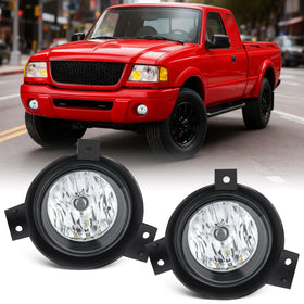Nilight front view of fog light pair showing ready-to-install fitment and improved visibility