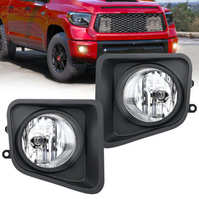 Nilight front view of fog light pair showing fit and finish for easy replacement
