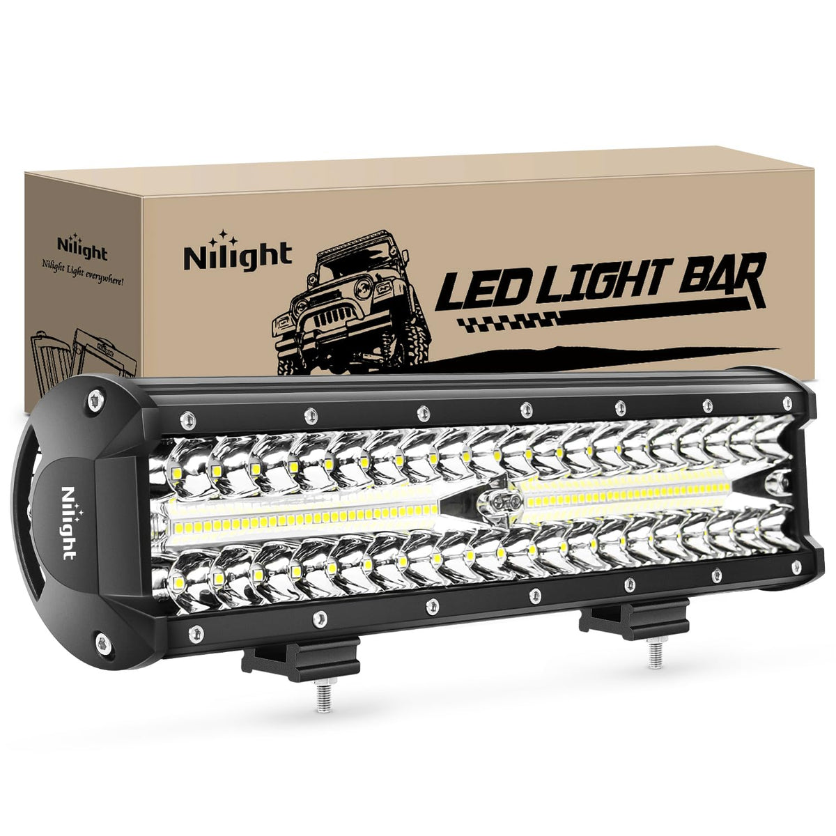 Nilight front angle view showing durable housing and bright output benefit