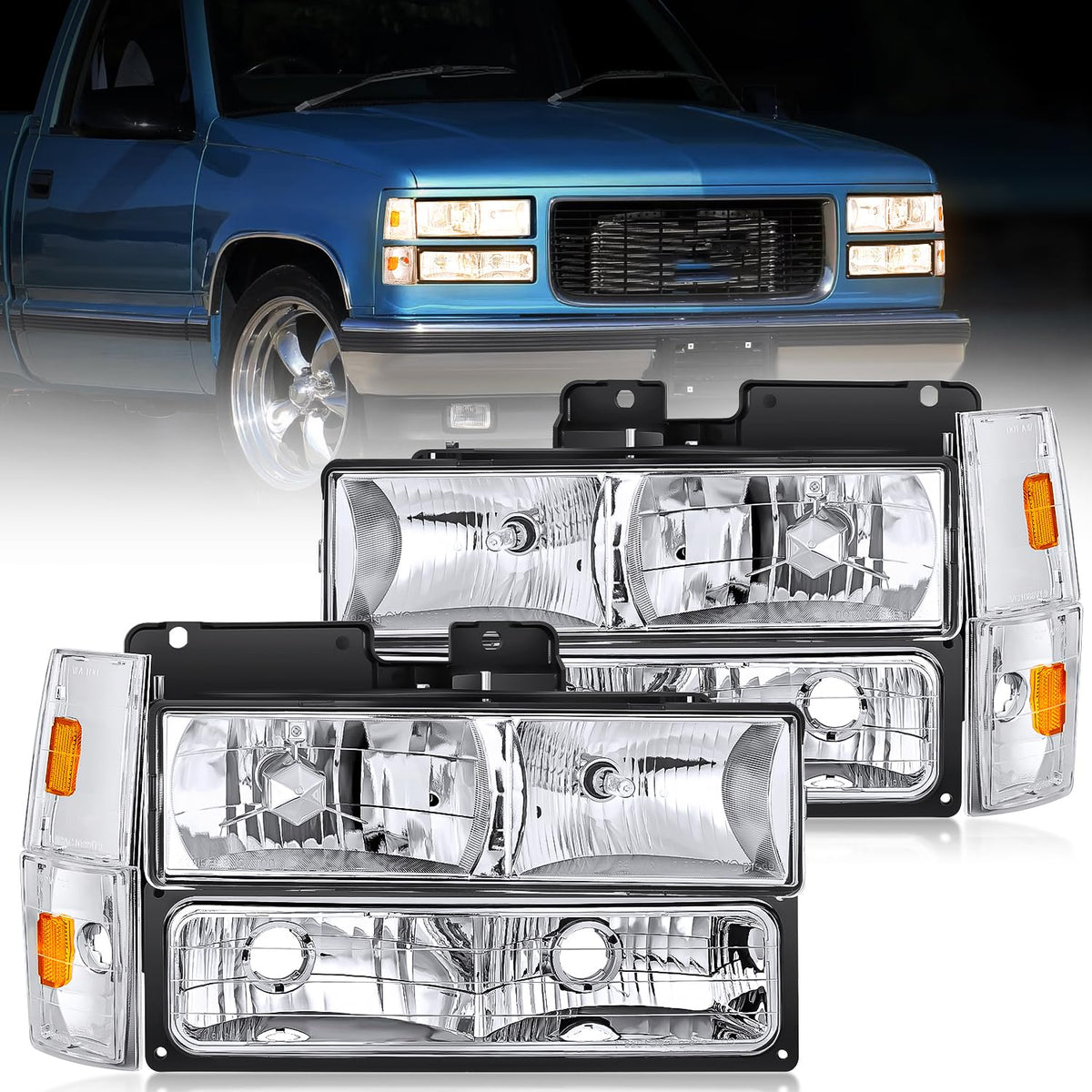 Nilight front assembly pair showing complete replacement and improved visibility