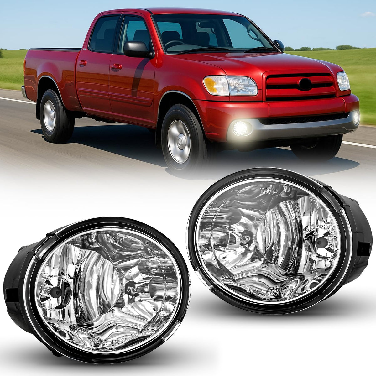 Nilight front assembly for Toyota Sequoia showing clean factory fit and improved visibility