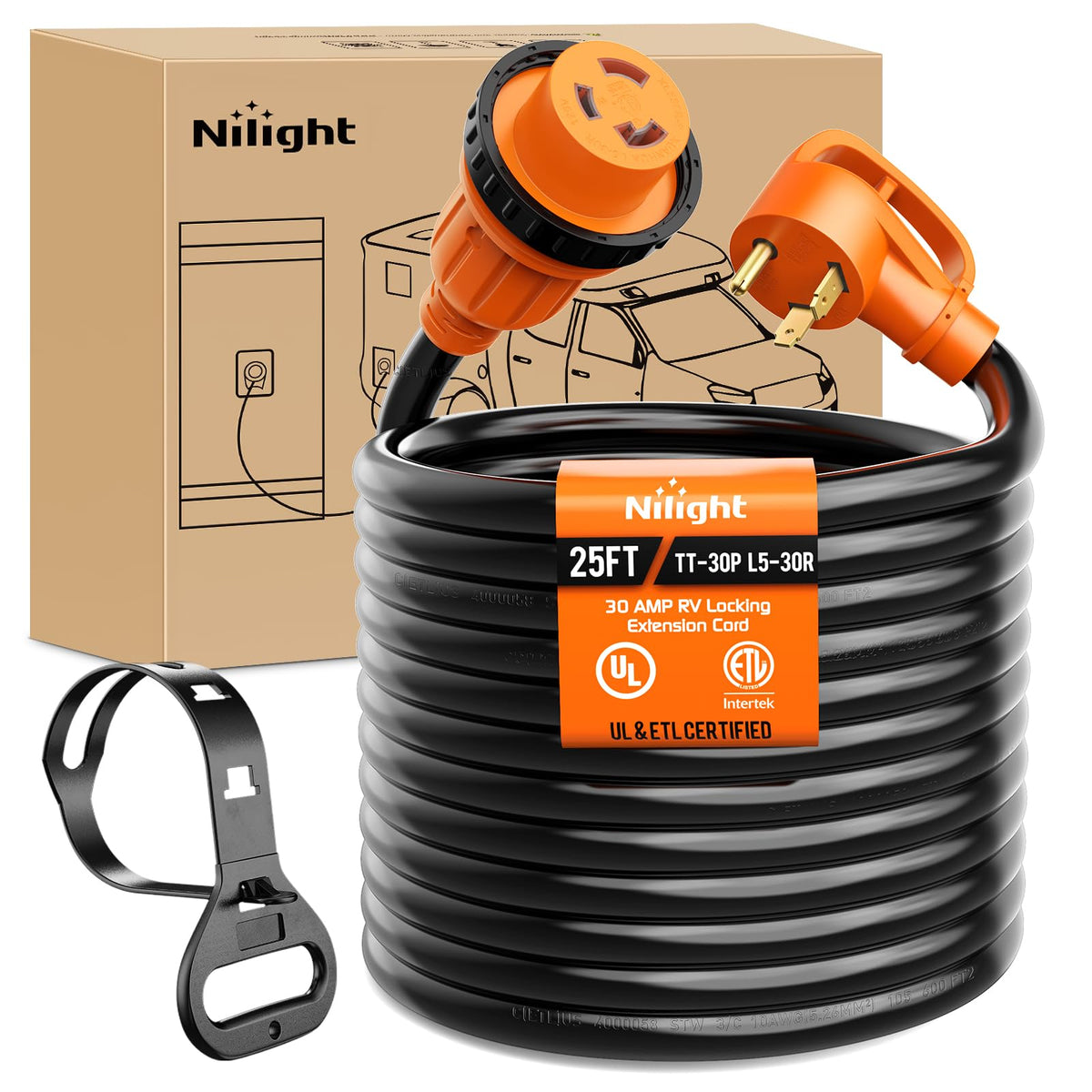 Nilight front connector showing secure plug benefit