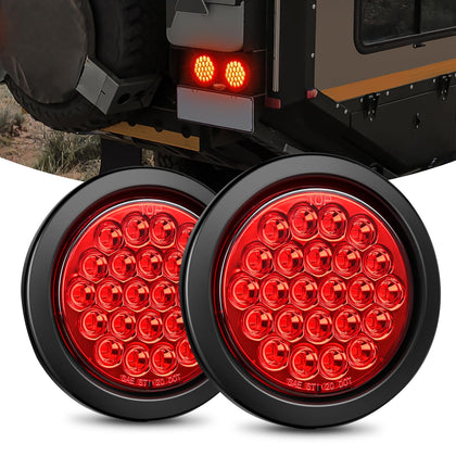 Nilight front face showing red lens and bright visibility benefit