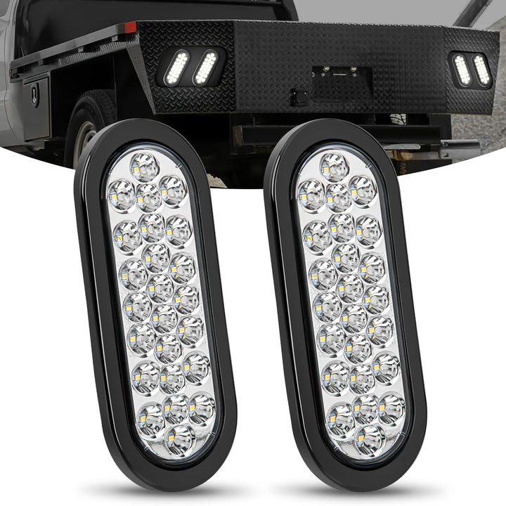 Nilight front face showing 6-inch oval LEDs and improved visibility
