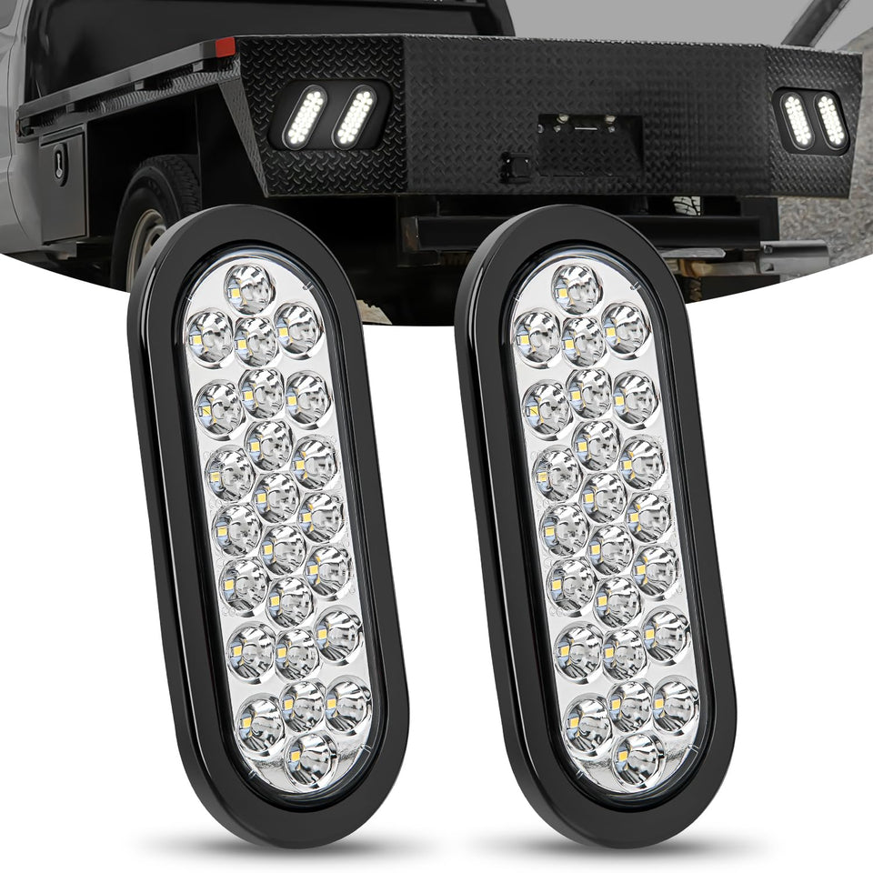 Nilight front face showing 6-inch oval LEDs and improved visibility