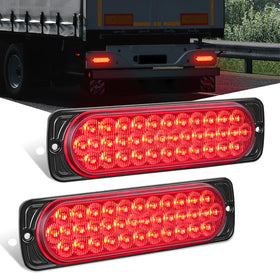 Nilight front face view showing clear red lens and improved visibility
