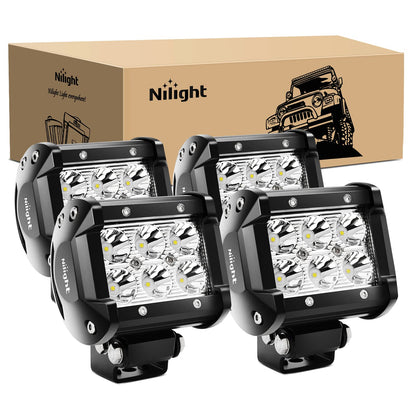 Nilight front view 4-pack pods showing compact design and bright beam