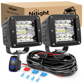Nilight front-facing cube kit showing compact durable housing and bright beam