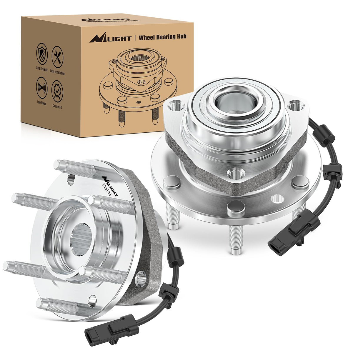 Nilight front hub assembly front view showing ready-to-install quality and fit