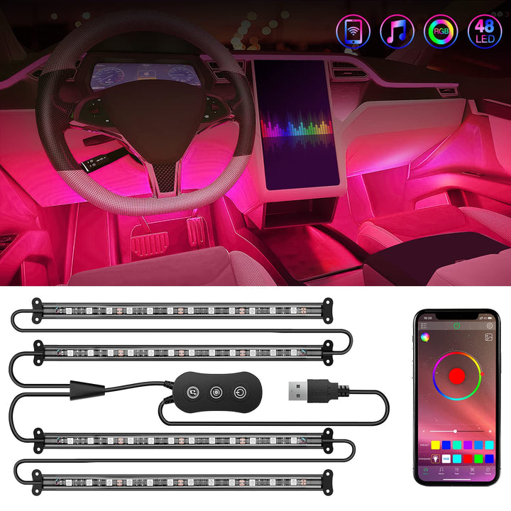 Nilight front view of kit components shows quick plug-and-play benefit