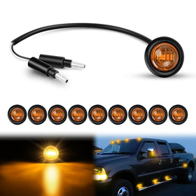 Nilight front view showing 10 amber marker lights and neat packaging benefit visibility