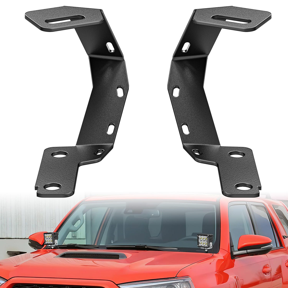 Nilight front view of brackets showing fit and ready-to-install benefit