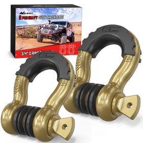 Nilight front packaging showing two D-ring shackles and benefits