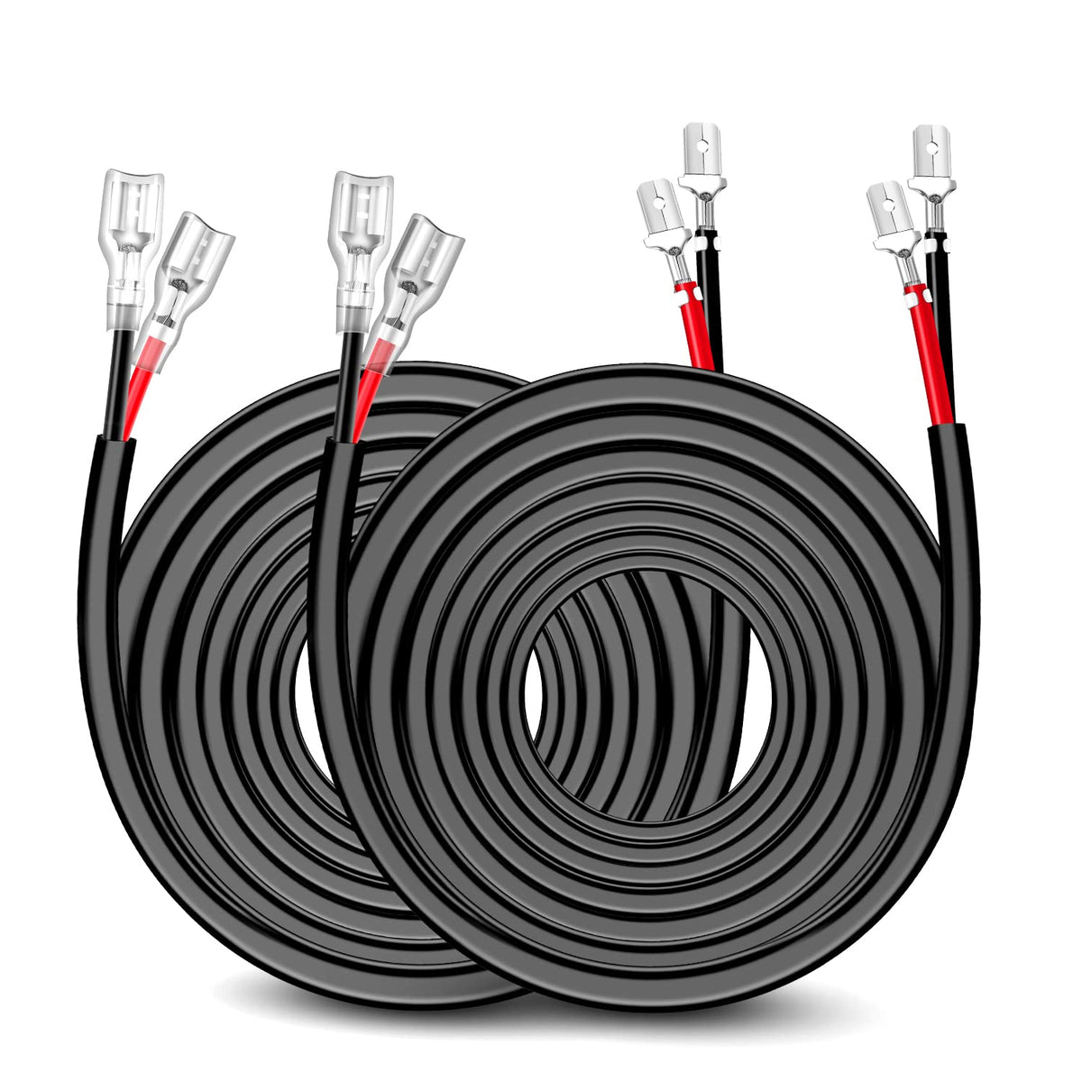 Nilight front packaging showing 20ft dual wiring harnesses for easy installs