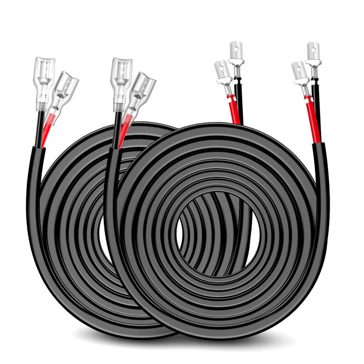 Nilight front packaging showing 20ft dual wiring harnesses for easy installs