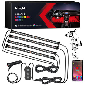 Nilight front packaging showing kit contents and app compatibility benefits