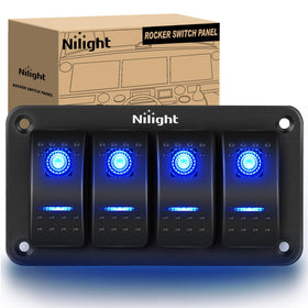 Nilight front panel view showing four switches and clean layout benefit quick control