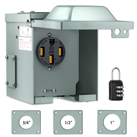 Nilight front panel showing weatherproof cover and secure lock benefit