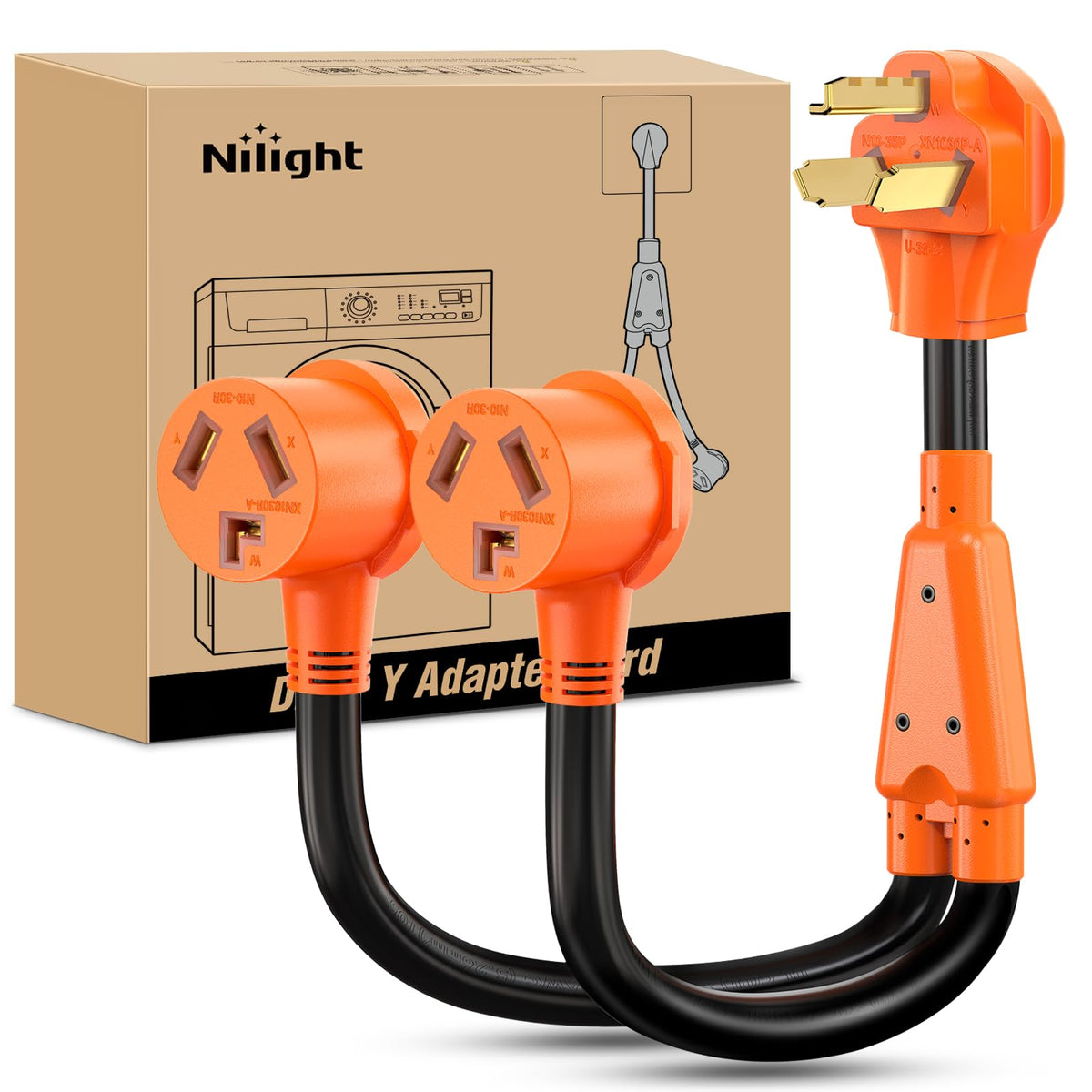 Nilight front male plug showing solid construction and safer connection